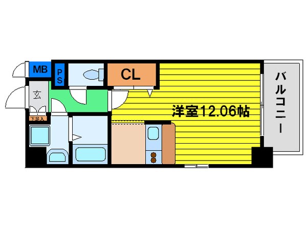 エスリード福島リバーフロントの物件間取画像